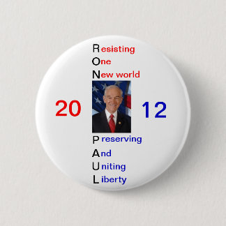 Ron Paul 2012 Supporter Pin Ronde Button 5,7 Cm