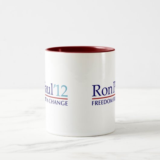 Ron Paul 2012 Tweekleurige Koffiemok (Center)