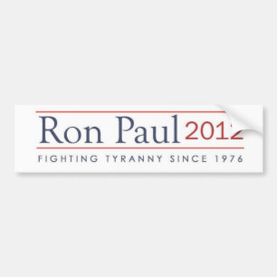 Ron Paul 2012 vecht tegen Tyranny sinds 1976 Bumpersticker