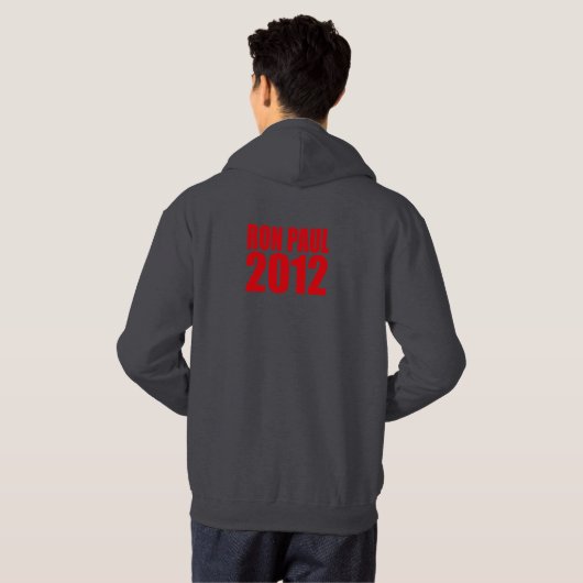RON PAUL 2012 (Vet) Hoodie (Achterkant volledig)