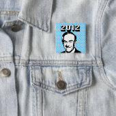 Ron Paul 2012 Vierkante Button 5,1 Cm (In situ)