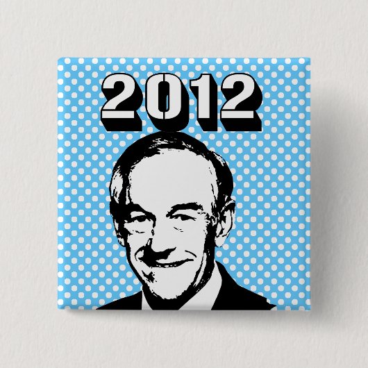 Ron Paul 2012 Vierkante Button 5,1 Cm (Voorkant)