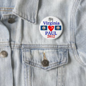Ron Paul 2012 Virginia Ronde Button 5,7 Cm (In situ)