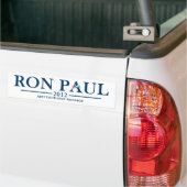 Ron Paul 2012 - Voeg je eigen tekst toe Bumpersticker (Op Truck)