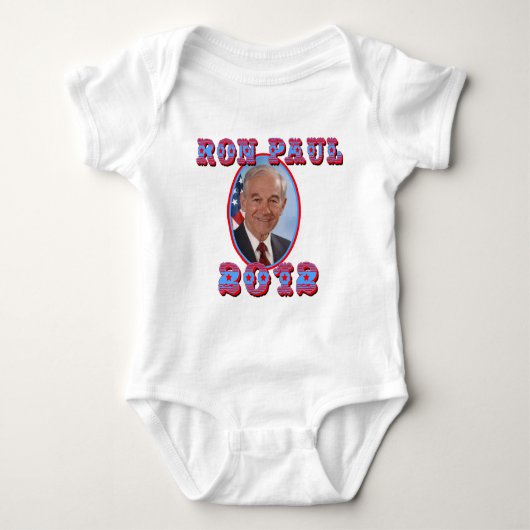 Ron Paul 2012 voor President USA Romper (Voorkant)