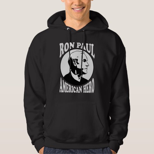 Ron Paul American Hero Hoodie (Voorkant)
