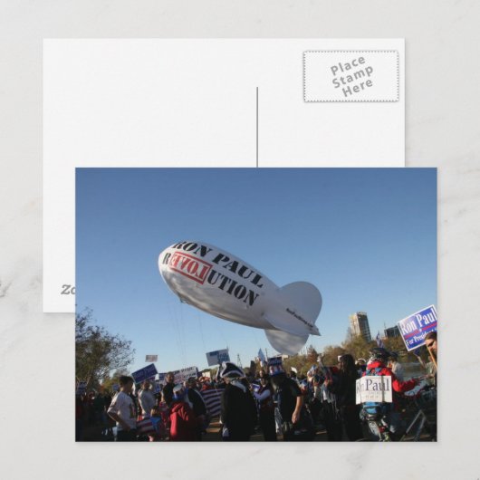 Ron Paul blimp Briefkaart (Voorkant / Achterkant)