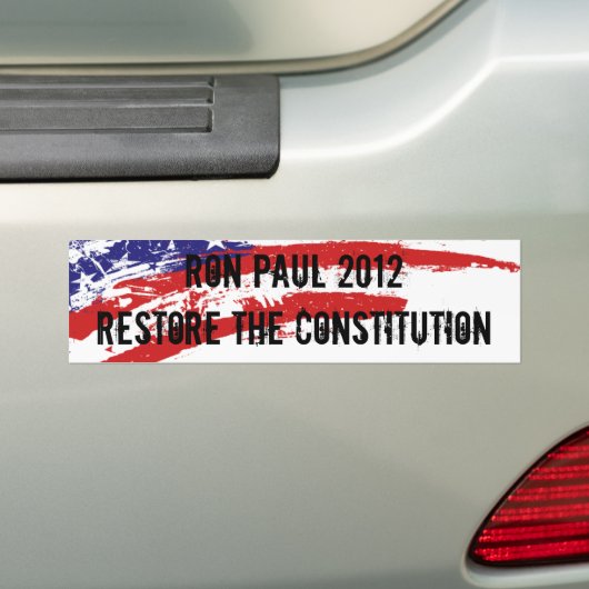 Ron Paul Bumpersticker (Op auto)