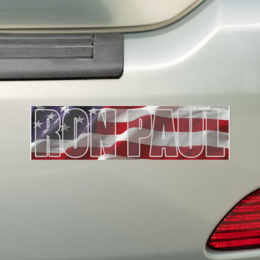 Ron Paul Bumpersticker (Op auto)
