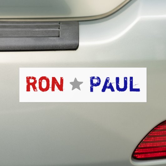 Ron Paul Bumpersticker (Op auto)