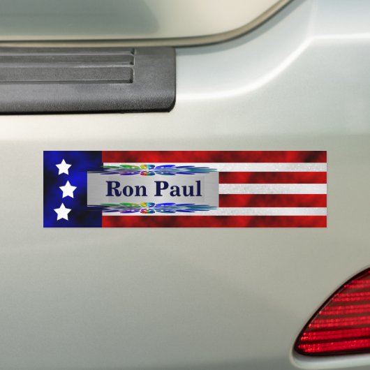 Ron Paul Bumpersticker (Op auto)