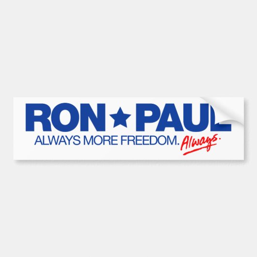 Ron Paul Bumpersticker (Voorkant)