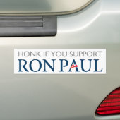 Ron Paul Bumpersticker (Op auto)