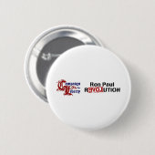 Ron Paul Campaign for Liberty Revolution Ronde Button 5,7 Cm (Voorkant /achterkant)