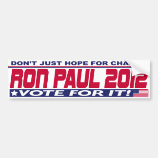 Ron Paul Change Bumpersticker