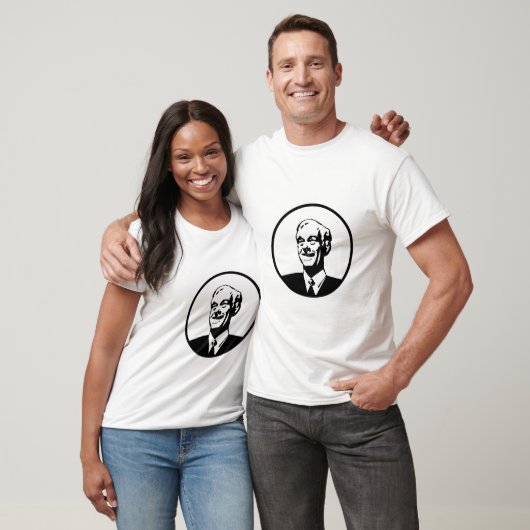 Ron Paul Circle White T-shirt (Unisex)