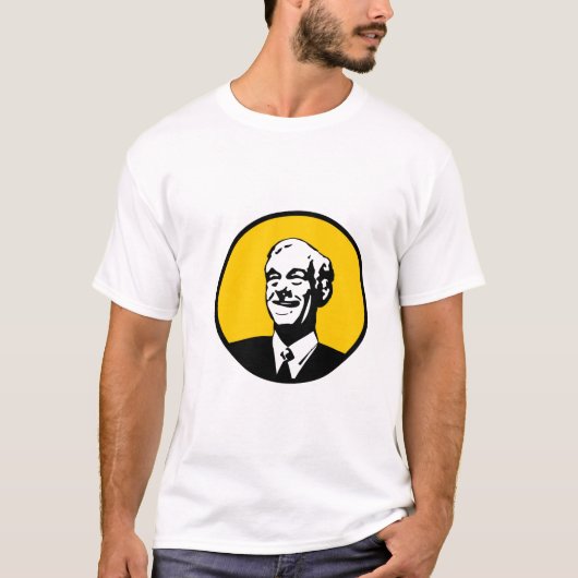 Ron Paul Circle Yellow T-shirt (Voorkant)