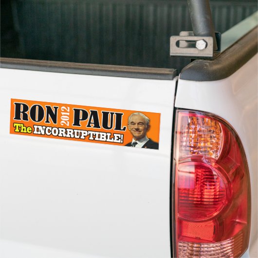 Ron Paul - De onbedorven! Bumpersticker (Op Truck)