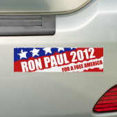 Ron Paul - de verandering die we nodig hebben Bumpersticker (Op auto)