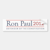 Ron Paul Defender van de Grondwet 2012 Bumpersticker (Voorkant)