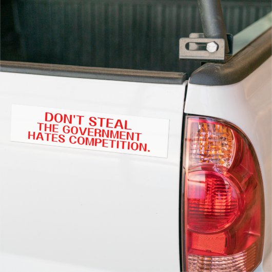 Ron Paul Dont Steal Bumpersticker (Op Truck)