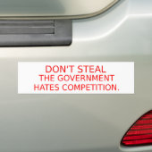 Ron Paul Dont Steal Bumpersticker (Op auto)