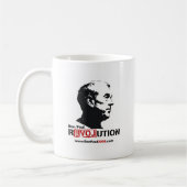 Ron Paul face Stencil - Revolutie Koffiemok (Links)