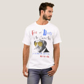 Ron Paul "Fear vs Liberty" Basic T-Shirt (Voorkant volledig)
