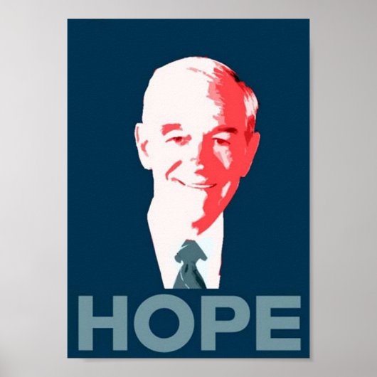Ron Paul for President 2012 Campaign Hope Poster (Voorkant)