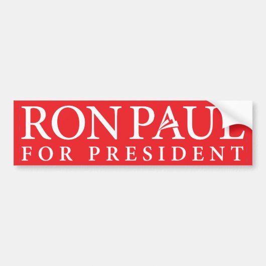 Ron Paul For President Bumpersticker (Voorkant)