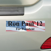 Ron Paul For President Bumpersticker (Op auto)