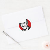Ron Paul Gear Ronde Sticker (Envelop)