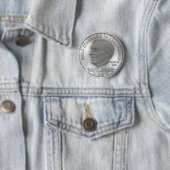 Ron Paul heeft de Silver Liberty Dollar verboden.  Ronde Button 5,7 Cm (In situ)