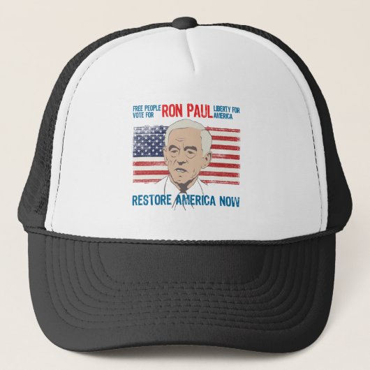 Ron Paul herstelt Amerika Trucker Pet (Voorkant)