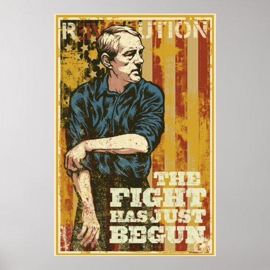 Ron Paul Het gevecht is net begonnen met Poster (Voorkant)