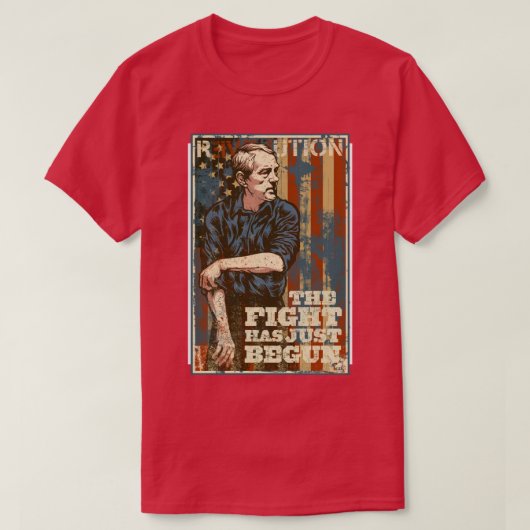 Ron Paul, het gevecht is net begonnen T-shirt (Design voorkant)