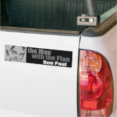 Ron Paul: Het Man met het plan Bumpersticker (Op Truck)