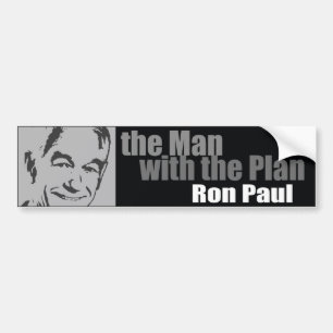 Ron Paul: Het Man met het plan Bumpersticker
