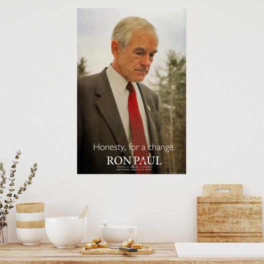 Ron Paul Honesty Print (Keuken)