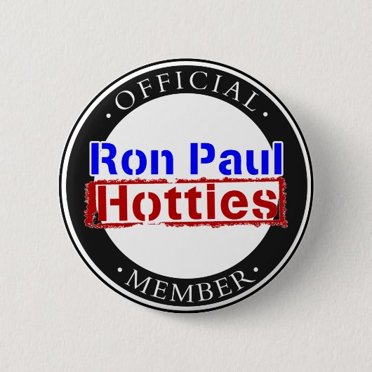 Ron Paul Hotties Gear Ronde Button 5,7 Cm (Voorkant)