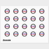 Ron Paul Hotties Gear Ronde Sticker (Vel)
