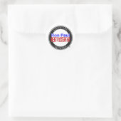 Ron Paul Hotties Gear Ronde Sticker (Tas)