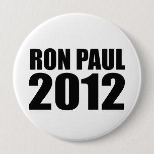 Ron Paul in 2012 Ronde Button 4,0 Cm
