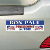 Ron Paul in Bumpersticker 2012 (Op auto)