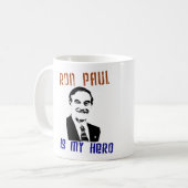 Ron Paul is mijn held Koffiemok (Voorkant links)