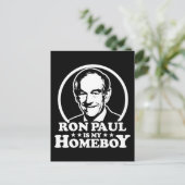 Ron Paul is Mijn Homeboy Briefkaart (Staand voorkant)