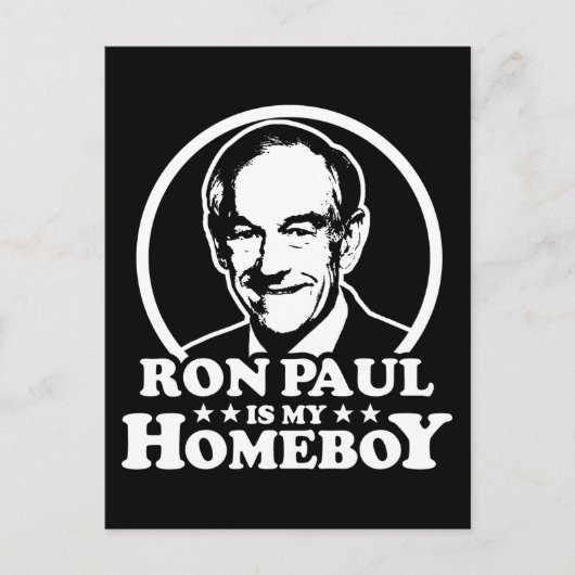 Ron Paul is Mijn Homeboy Briefkaart (Voorkant)