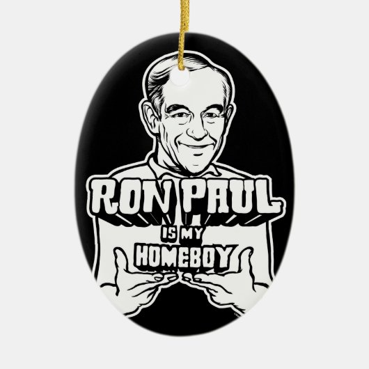 Ron Paul is mijn Homeboy Ornament (Voorkant)