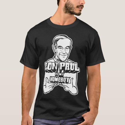 Ron Paul is mijn homeboy Shirt (Voorkant)