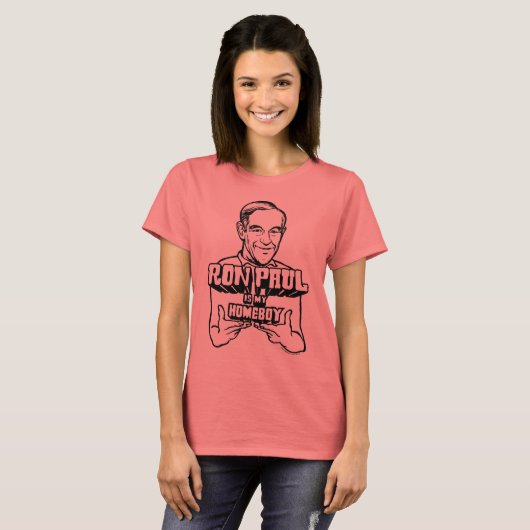 Ron Paul is mijn homeboy Shirt (Voorkant volledig)
